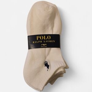 POLO RALPH LAUREN Womens Socks 6 Pairs White